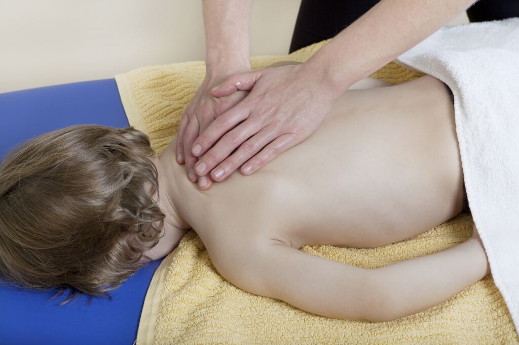 physiotherapy with child